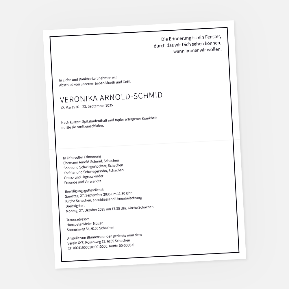 leidzirkular-einladung-trauerfeier-linie-schwarz-rundum-st-88169-010-vorschau1 Leidzirkular mit schwarzer Linie rundum. Einladung zur Trauerfeier in der Farbe schwarz online bestellen.