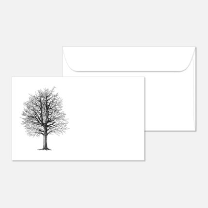Kuvert mit einem Baum