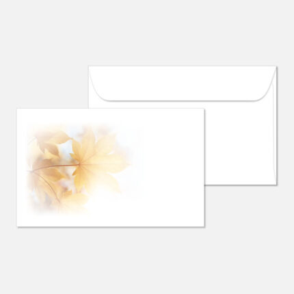 Kuvert mit einem Blatt