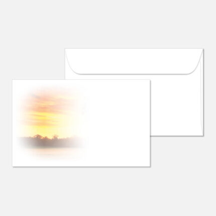 Kuvert mit einem Sonnenuntergang
