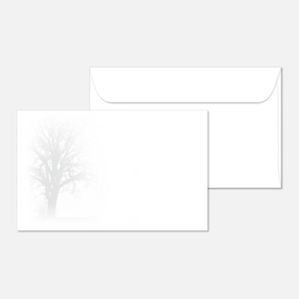 Kuvert mit einem Baum