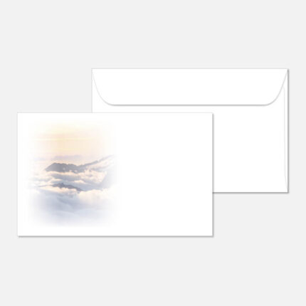 Kuvert mit einer Landschaft
