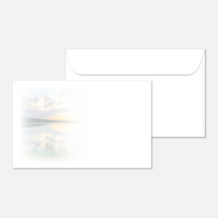 Kuvert mit einer Landschaft