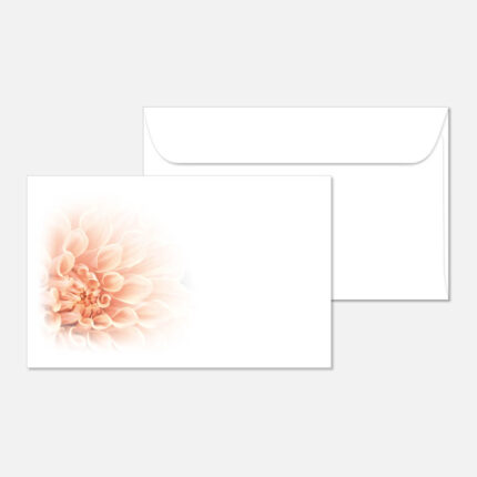 Kuvert mit einer Blume