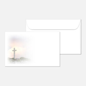 Kuvert mit einem Kreuz