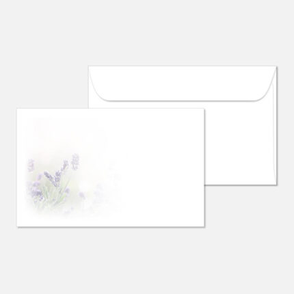 Kuvert mit einer Blume