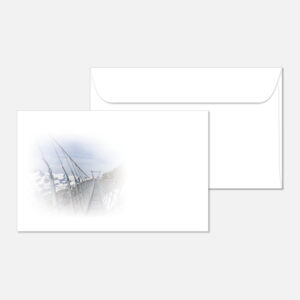 Kuvert mit einer Landschaft