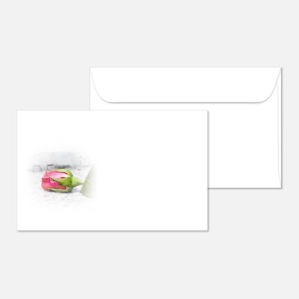 Kuvert mit einer Blume