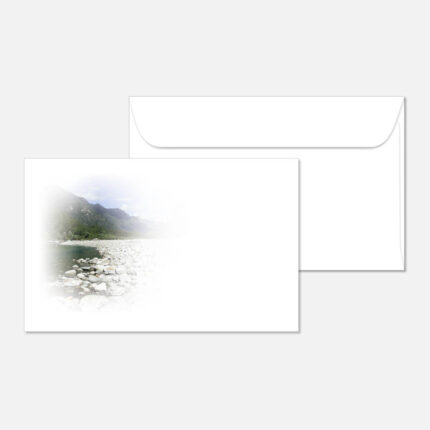 Kuvert mit einer Landschaft