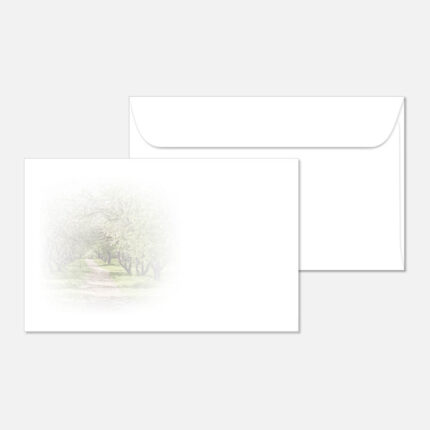 Kuvert mit einer Landschaft