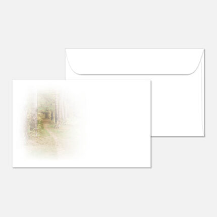 Kuvert mit einer Landschaft
