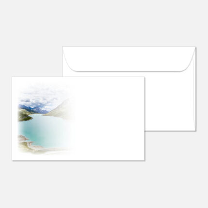 Kuvert mit einer Landschaft