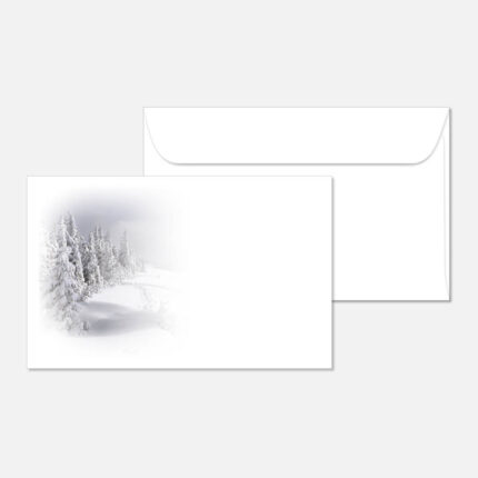 Kuvert mit einer Landschaft