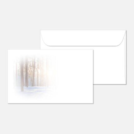 Kuvert mit einer Landschaft
