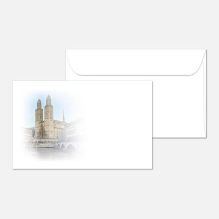 Kuvert mit einer Landschaft