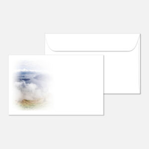 Kuvert mit einer Landschaft