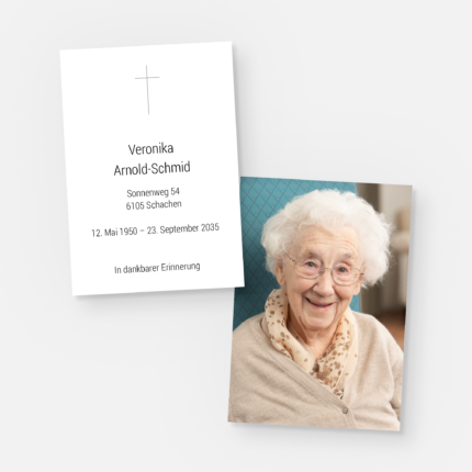 Leidbild mit einem Kreuz