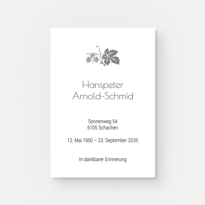 Leidbild Weinrebe – Bild 2
