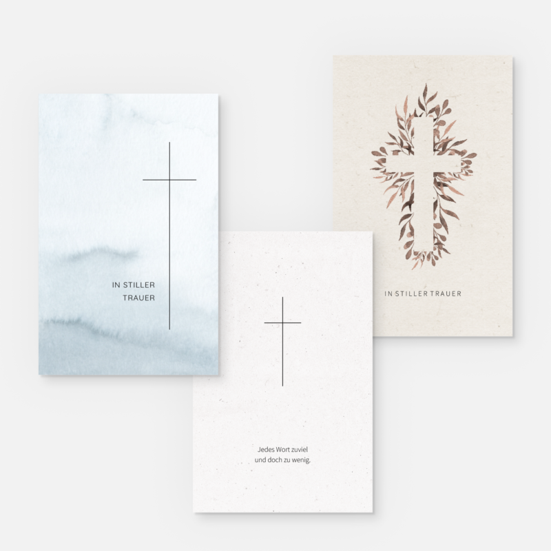 vorschaubilder kondolenz 3er sets kreuze
