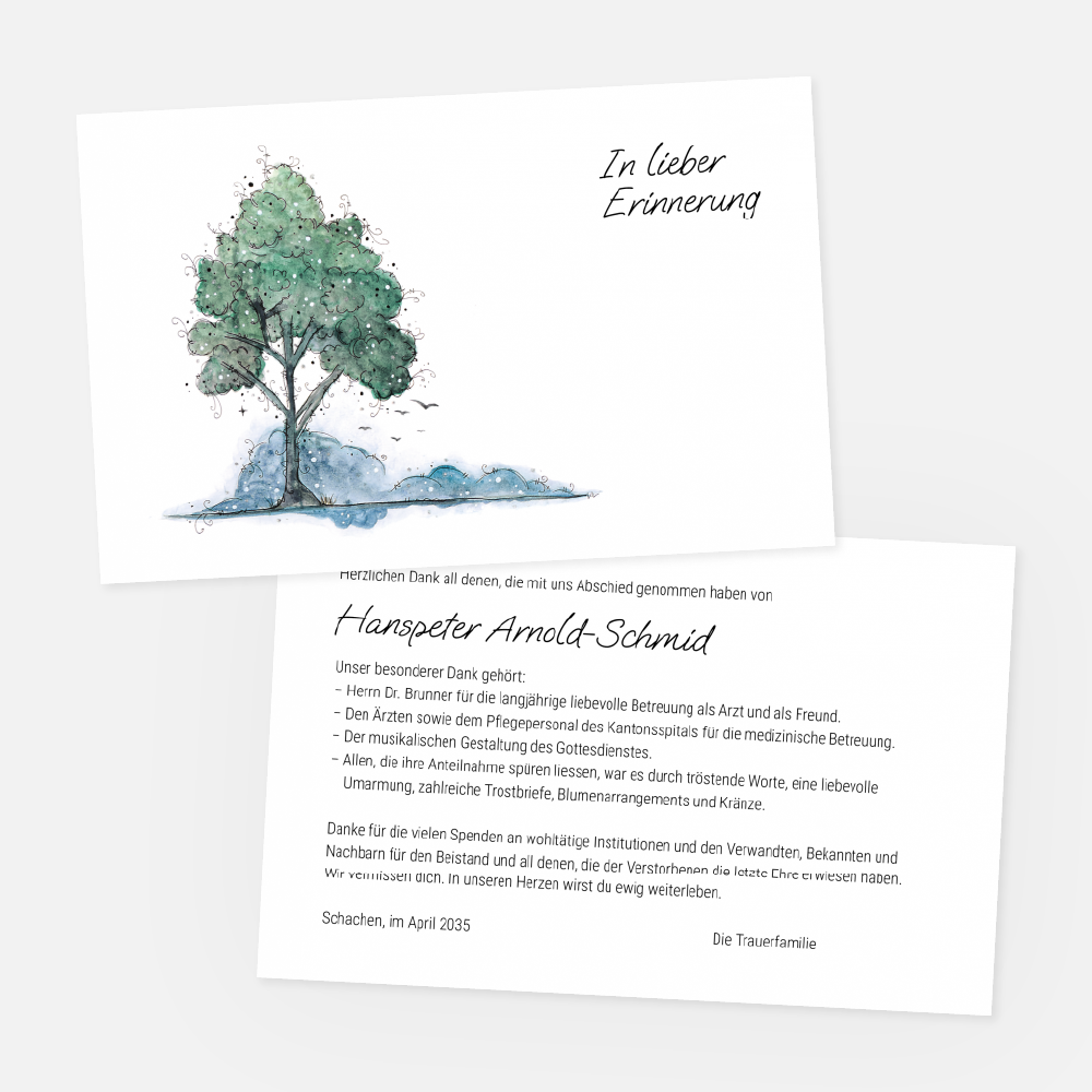 88251-020-Letterdesign-Baum-180x115-2s_vorschau1 Danksagungskarte mit Letterdesign Baum
